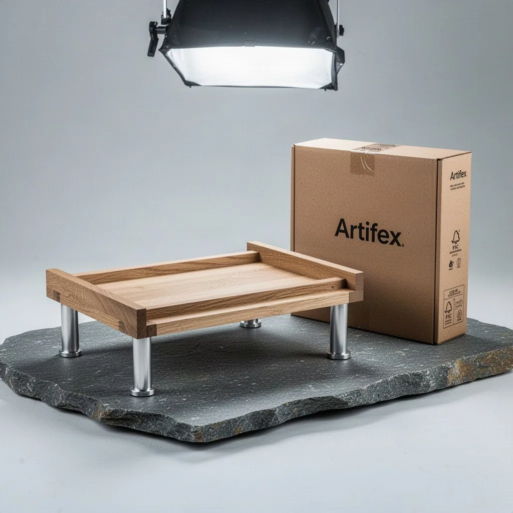 Artifex Solid Oak Desk Platform